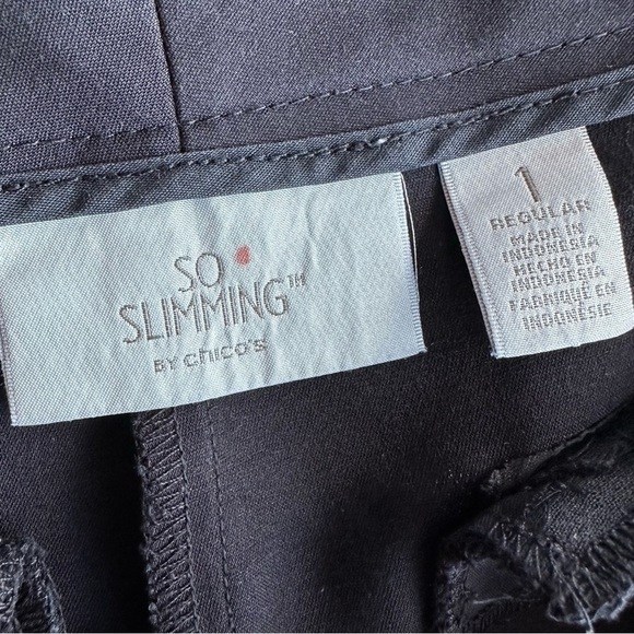 Chico's So Slimming Tummy Control Black Pants, size 1 - Picture 6 of 8
